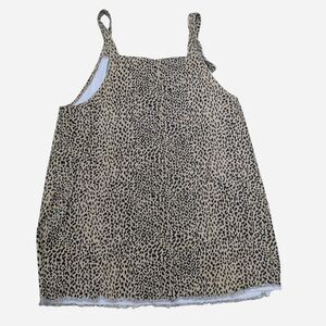 Leopard Print Women's Black and Tan overalls dress